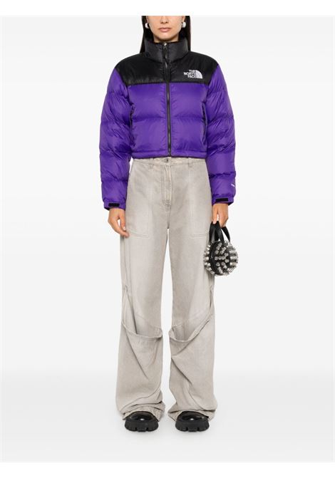 piumino nuptse short donna viola in poliestere THE NORTH FACE | NF0A5GGES961